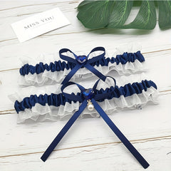 2pcs Lace Bridal Wedding Garter Personalised Bride Garter Plus Size