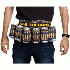 Portable Beverage Holder with Creative Print, Party Accessory
