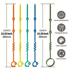 Adjustable Silicone Toy Safety Straps for Baby Gear