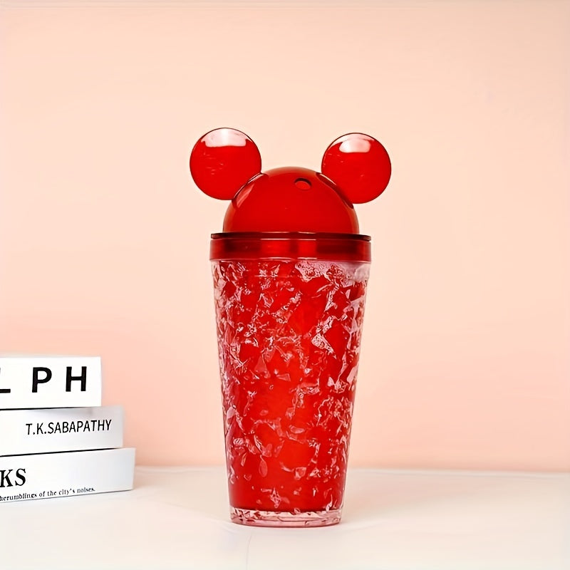 Mouse Shaped Lid Drinking Cup for Summer, Christmas, Halloween - Gift