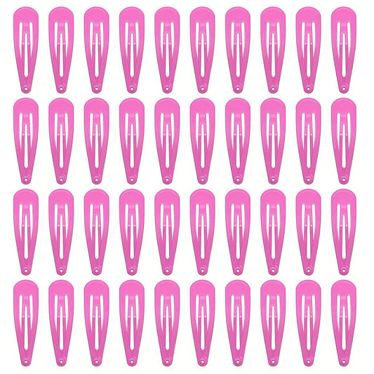 40pcs Baby Girl's Snap Clip Metal Hair Clip Hair Accessories