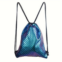 Colorful Print Drawstring Swim Gear Backpack Lightweight Waterproof Swimming Bag