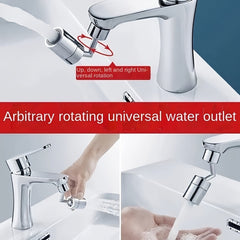 Kitchen Plastic Rotatable Faucet Sprayer Flexible Bathroom Tap Extender Adapter