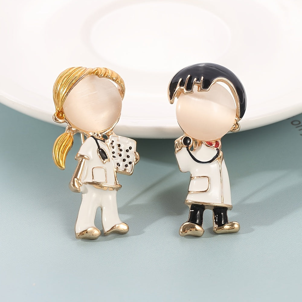 Doctor Nurse Brooch for Backpack Accessories
