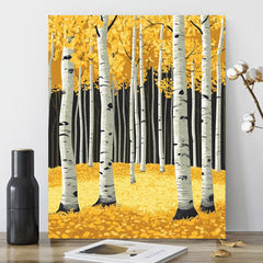 Mountains Rivers & Trees 40 64x50 Frameless Acrylic Painting by Numbers Kit