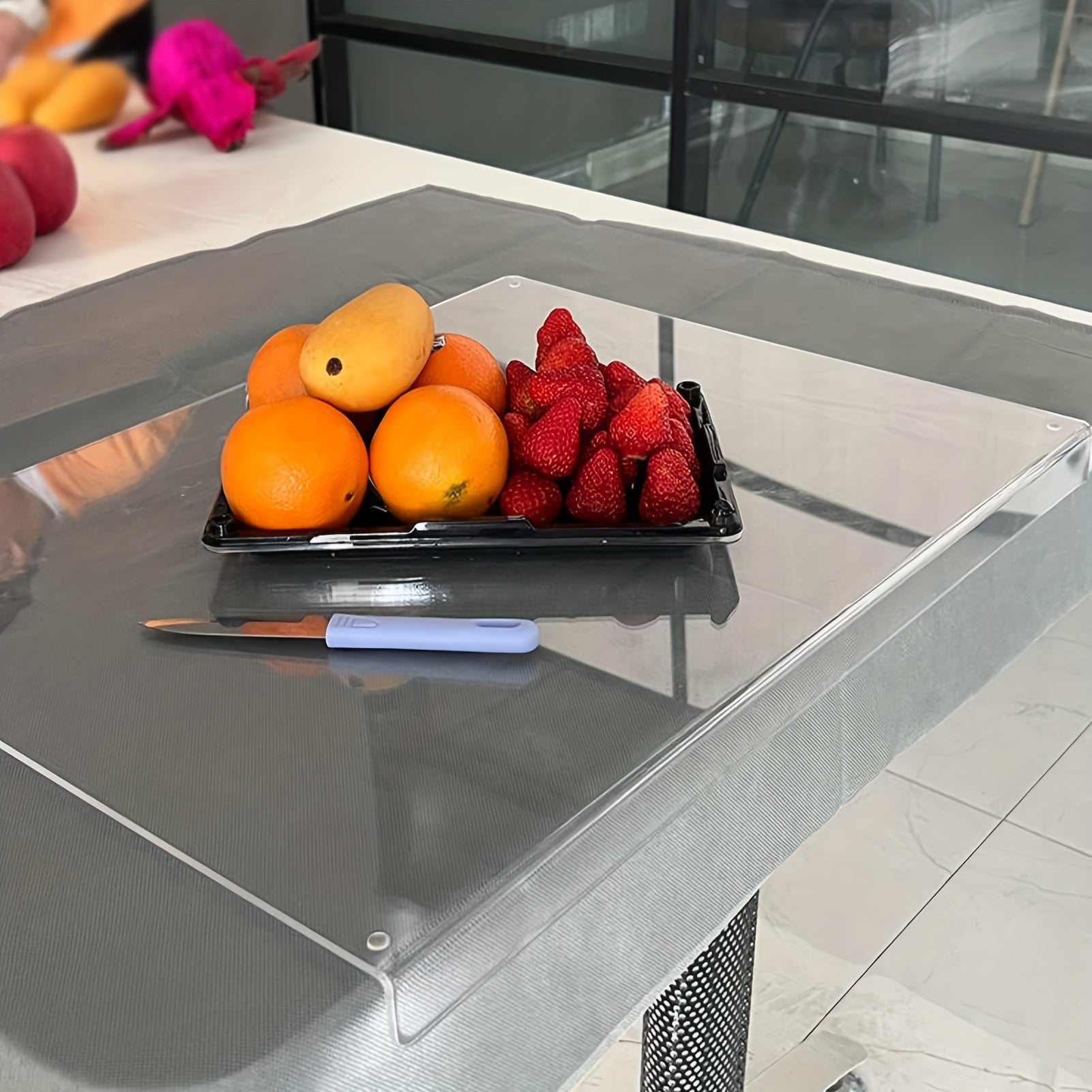 Acrylic Transparent Cutting Board for Kitchen Non-Slip