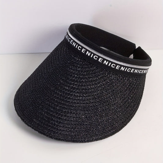 Solid Casual Visor Hat UV Protection Sun Hat
