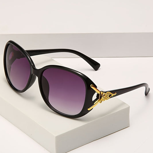 Fox Pattern Sunglasses Large Frame Women's Sunglass + Case
