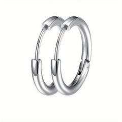 Titanium Steel Coil Earrings 8-16mm