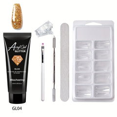 6 Nail Art Extension Glue Set with Tools for Acrylic Nails