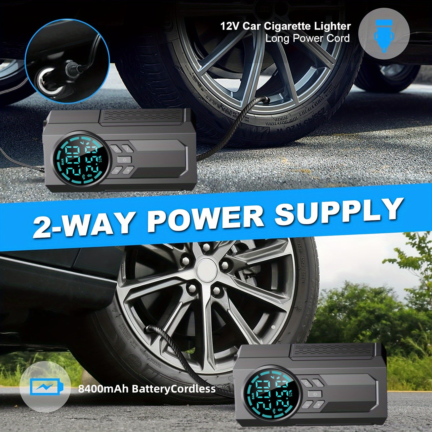 8pcs Inflation Equipment Auto & Mobile Emergency Power Supply