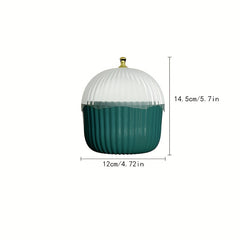 Dustproof Cosmetic Organizer with Transparent Lid