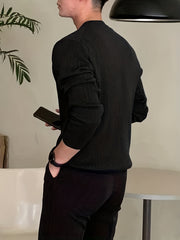 Men's Cable Knit Sweater Warm Pullover Fall Winter