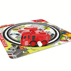 10pcs Kids Fire Protection Car Puzzle Tracks Game