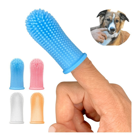 Pet Finger Cover Silicone Teeth Cleaning Toothbrush