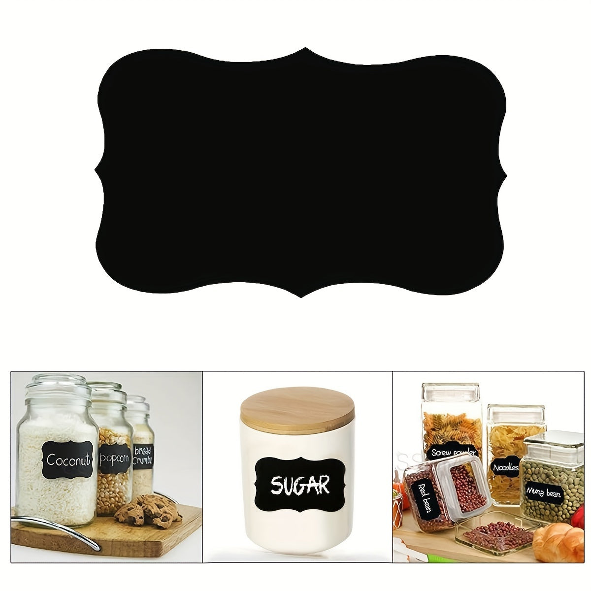 Geometric Circles Kitchen PVC Label Sticker Set