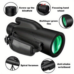 High Def Monocular Telescope, 50mm Lens, ABS Material