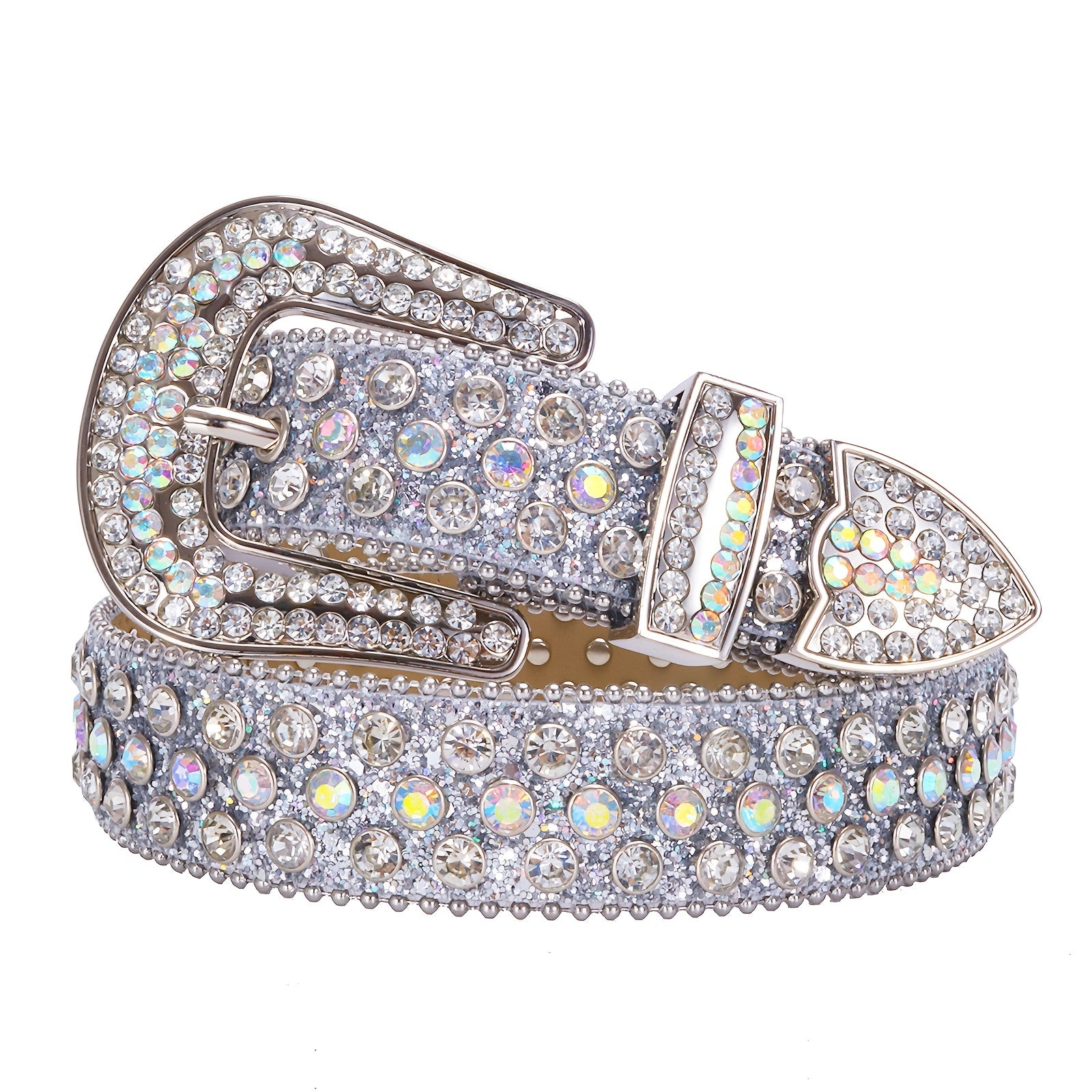 Western Rhinestone Belts Bling Crystal Studded Cowgirl Cowboy Strap