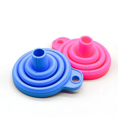 Universal Silicone Liquid Funnel Telescopic Long Neck for Easy Changes