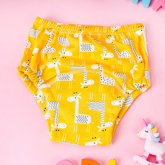 Family Animal Printed Cotton Baby Night Nappy Panties