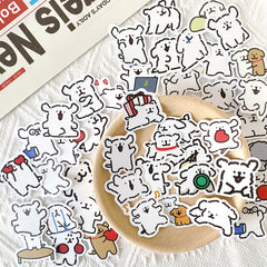 100pcs Puppy Dog Stickers Laptop Skateboard Phone Cute Animal Decals