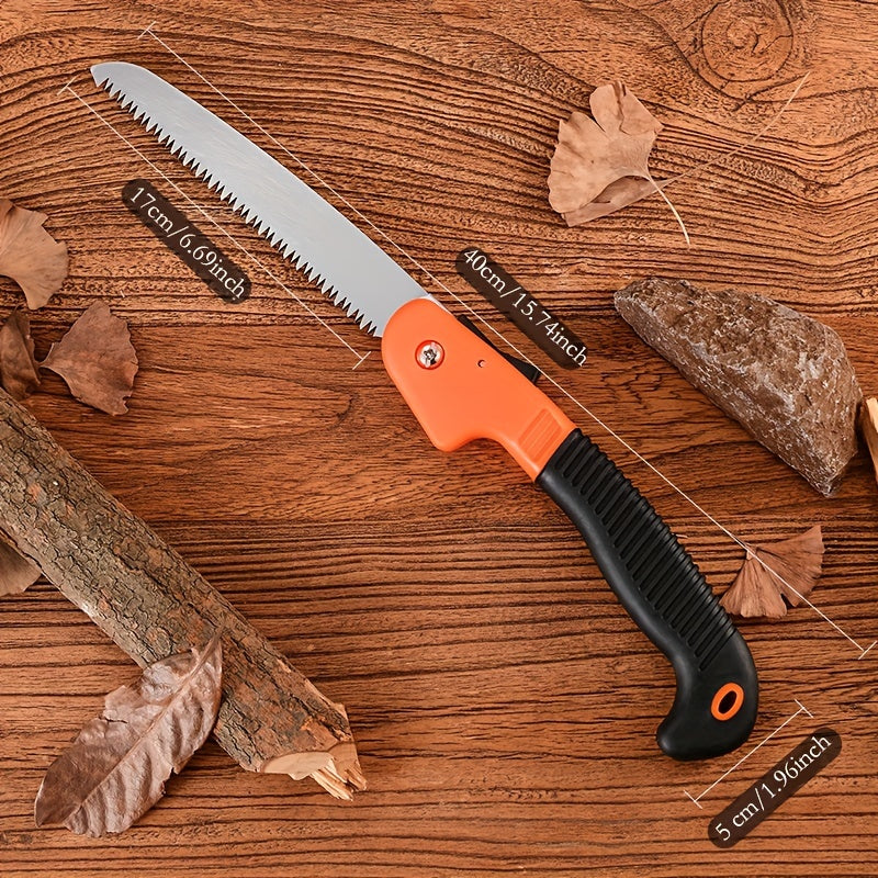 Mini Hand Saw Foldable Handle Camping Hiking Garden Pruning