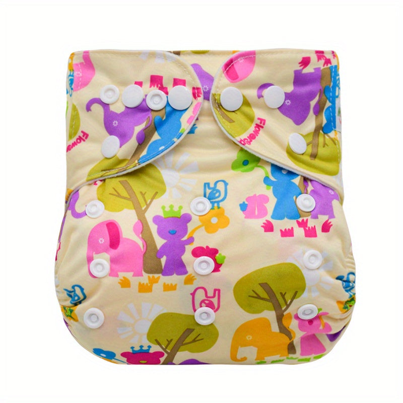 Washable Baby Diaper Reusable Cloth Diaper for Boys & Girls 3-15kg