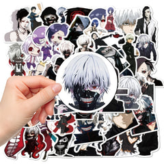 50pcs Hot Blooded Animation Ghoul Series Stickers DIY Materials