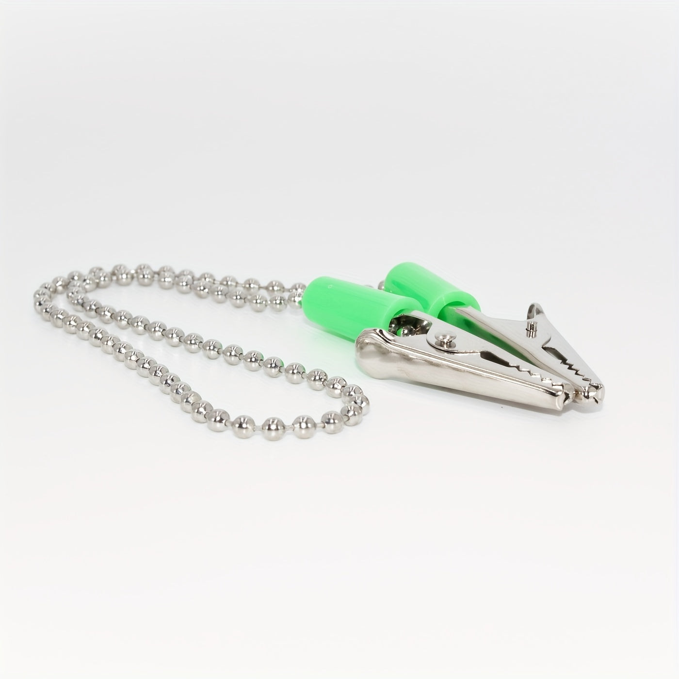 Dental Napkin Clip Holder Flexible Metal Ball Dental Bib Chain