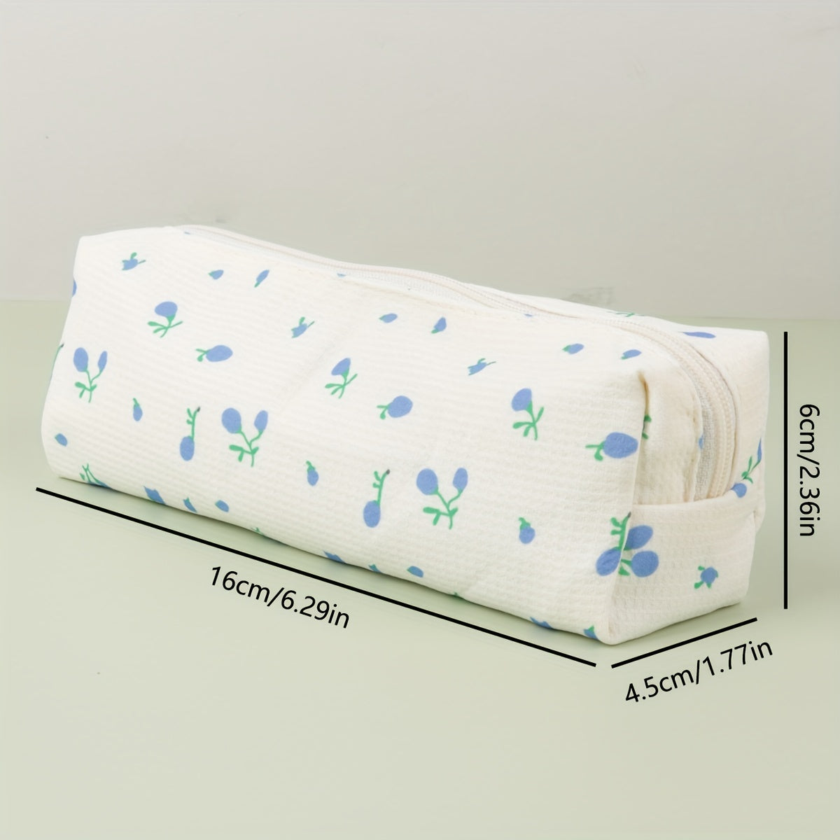 Small Floral Pencil Bag Stationery Storage Bag 1pc
