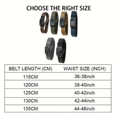 Men's Nylon Belt Automatic Buckle Waistband