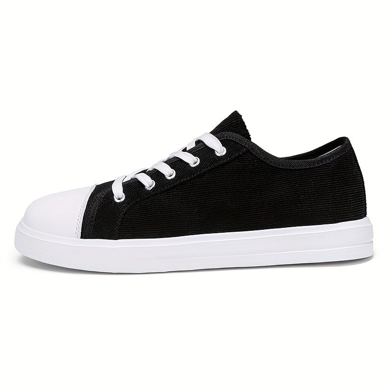 Women's Canvas Lace Up Sneakers Lightweight Skate Shoes