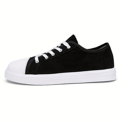 Women's Canvas Lace Up Sneakers Lightweight Skate Shoes