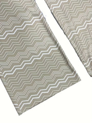 Chevron Print High Rise Flared Leg Trousers
