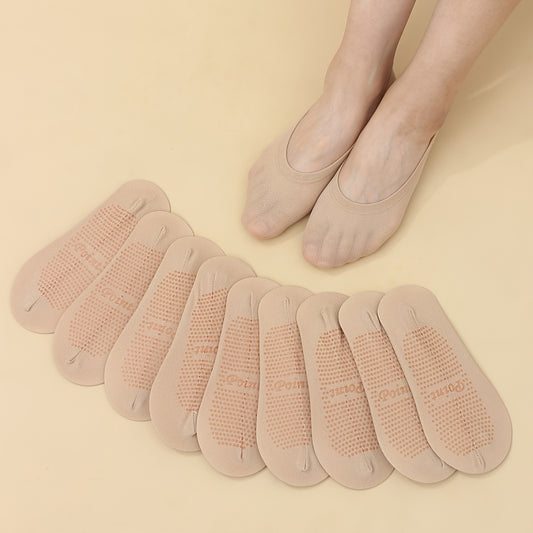 10pairs Women's Silicone Invisible Socks