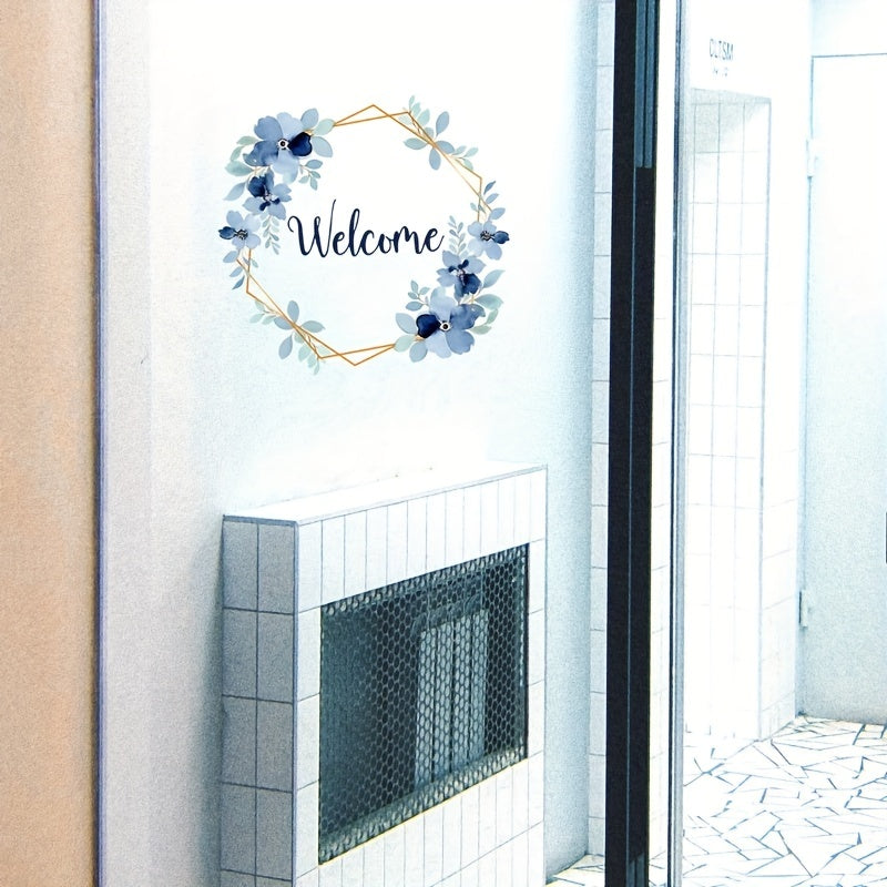 Welcome Sign PVC Wall Sticker Front Door Entrance Decoration Self Adhesive Decal