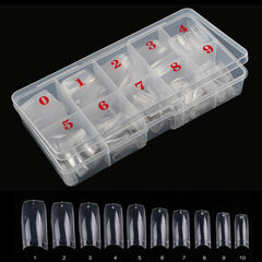 French Nail Tips 500 Pcs Half Cover False Nails