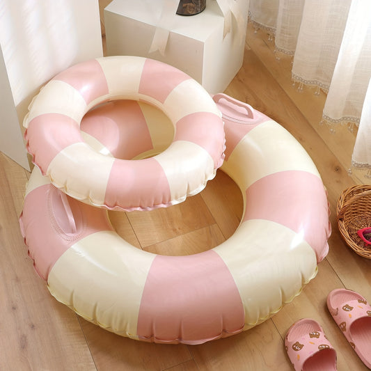 Kids Striped Swimming Ring: Safe & Stylish Pool Accessory