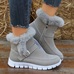 Women's Winter Snow Boots Faux Fur Lining Non slip Outdoor Bootie