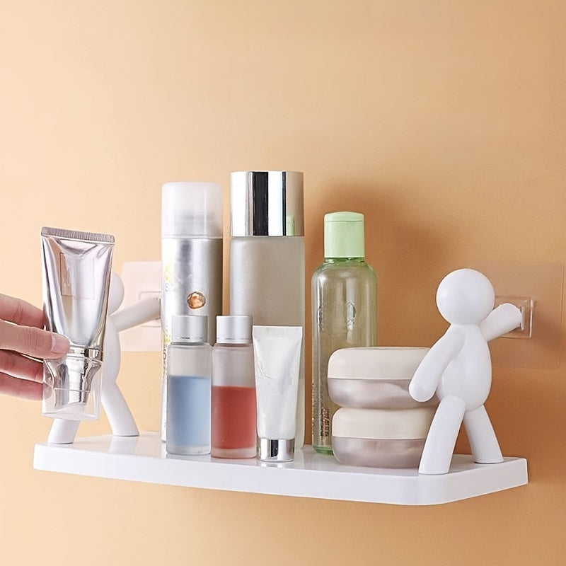 Elephant Shaped Wall Hanging Storage Rack - No Drilling