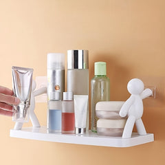 Elephant Shaped Wall Hanging Storage Rack - No Drilling