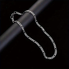 Stainless Steel Cuban Chain Necklace for Men and Women