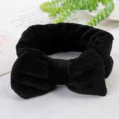 Soft Coral Fleece Spa Headband for Women Girls Skincare Shower