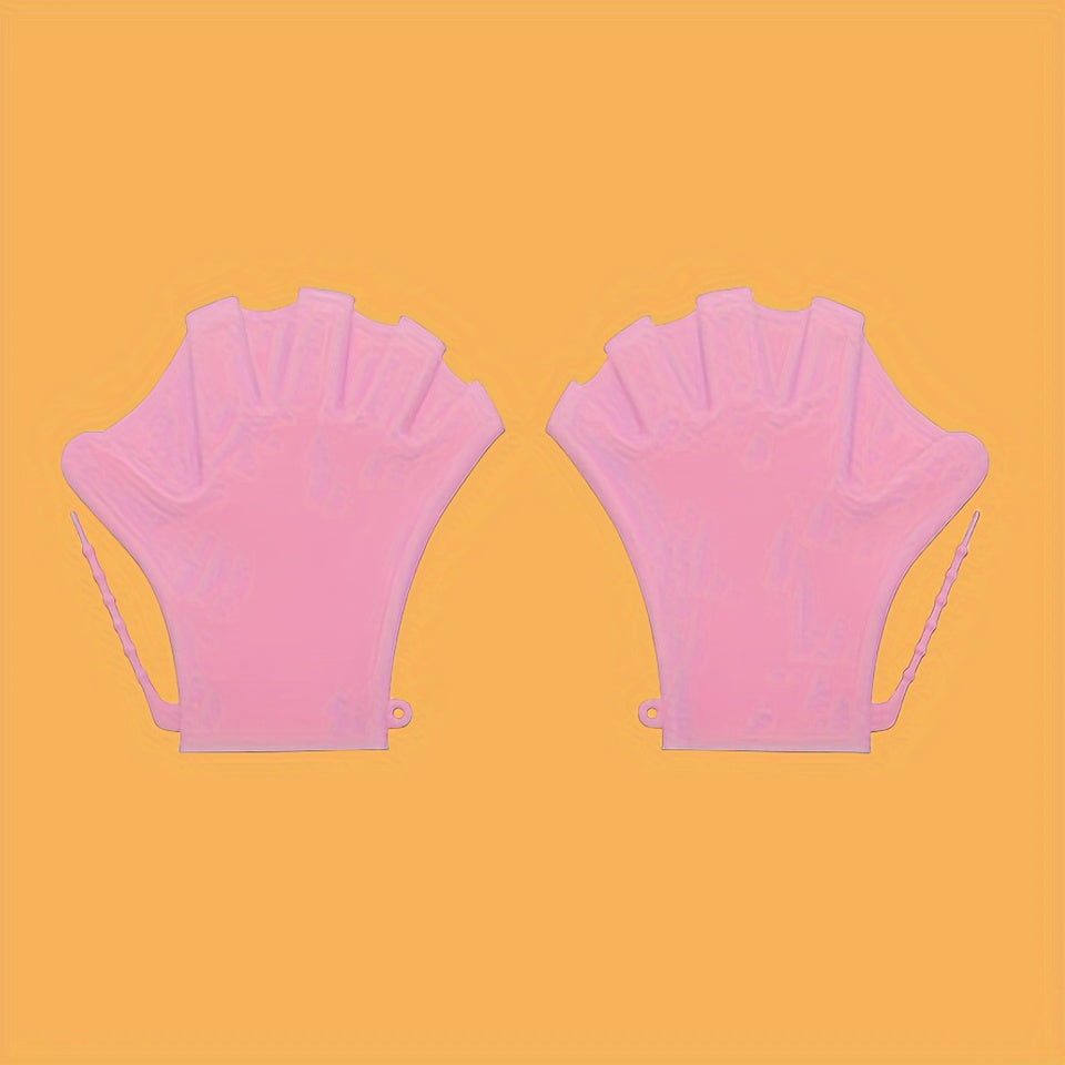 Silicone Webbed Gloves with Adjustable Strap for Water Sports