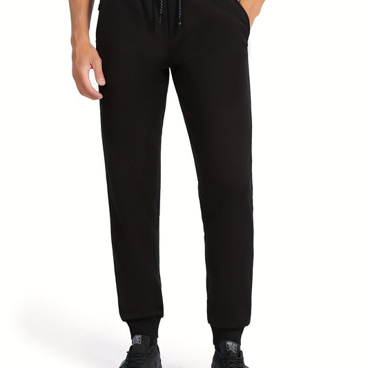 Men's Drawstring Fleece Sweatpants for Autumn Winter