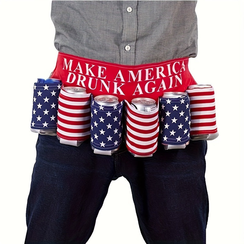 Portable Beverage Holder with Creative Print, Party Accessory