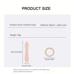 Baby Comfort Towel Doll Plush Rabbit Ear Shape Suitable for 0-3 Years Old