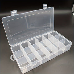 Large Plastic Compartment Container Bead Storage Organizer Box