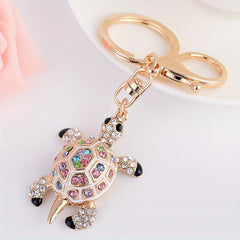 Men's Turtle Car Aluminum Keychain Pendant Decoration
