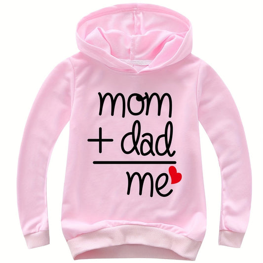 Kids Letter Print Hoodie Soft Pullover Sweatshirt for Boys Girls